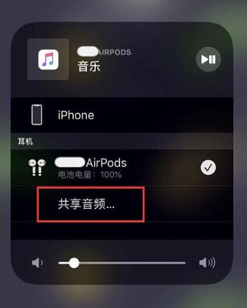 库伦苹果14音频维修点分享iPhone14音频共享设置方法 