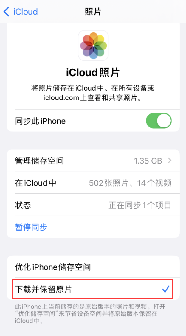 库伦苹果手机维修分享iPhone 无法加载高质量照片怎么办 