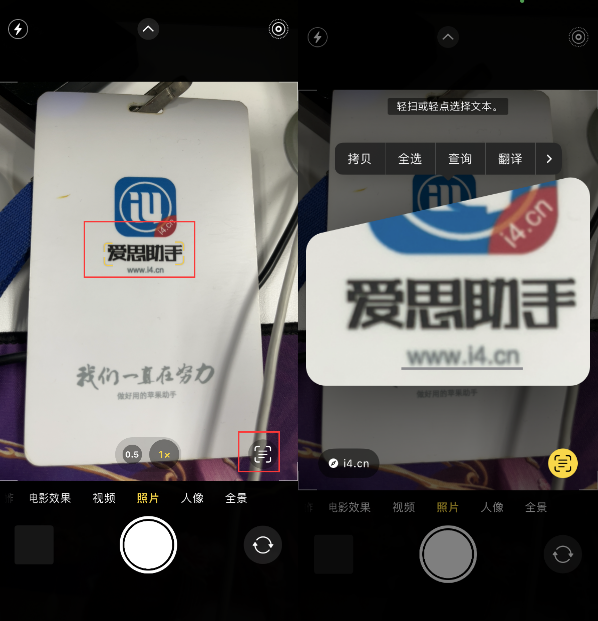 库伦苹果手机维修分享升级iOS 16后如何通过相机翻译文本 