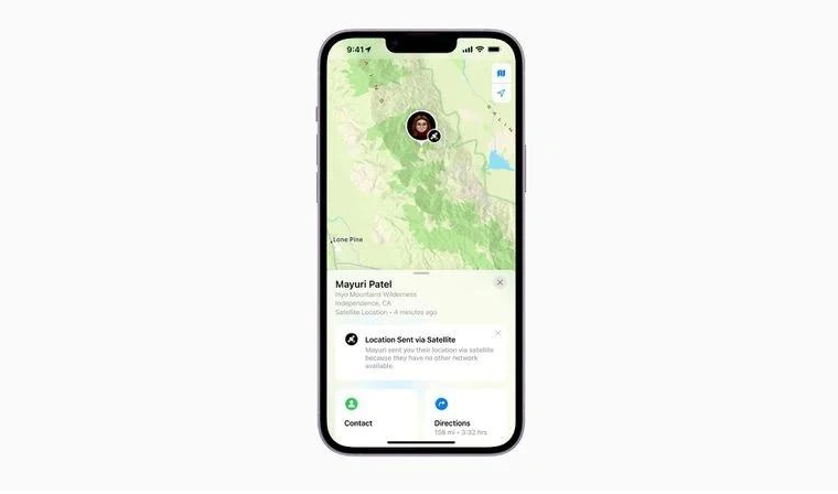 库伦苹果14维修分享iPhone14系列中 FindMy功能通过卫星分享位置方法教程 