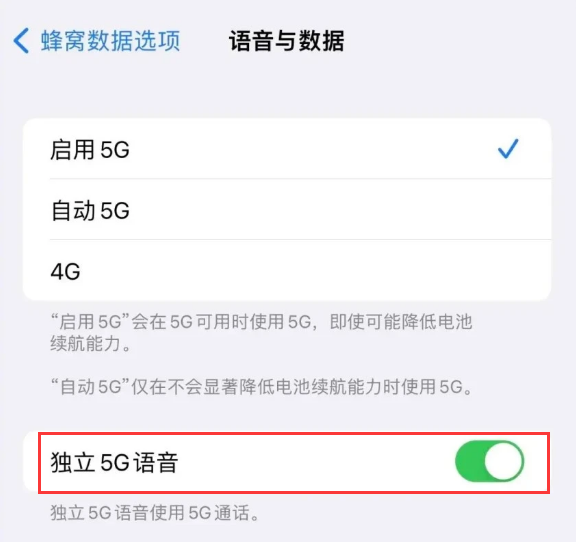 库伦苹果14维修分享iPhone 14 Pro如何开启VoNR 