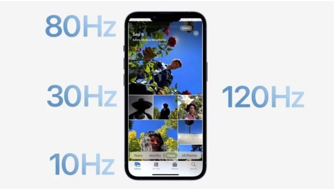 库伦苹果14维修分享iPhone 14有高刷吗 