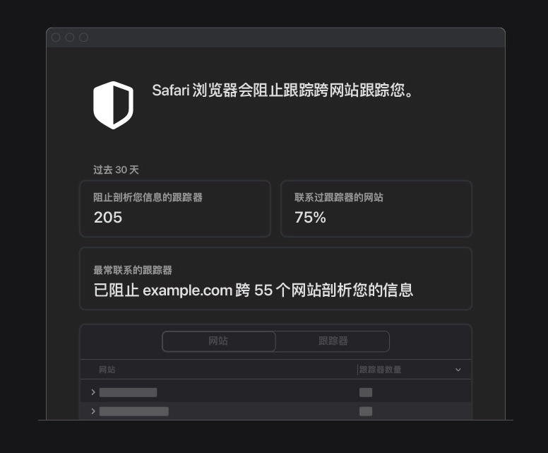 库伦苹果手机维修分享如何在 Safari 浏览器中查看和打开隐私报告 